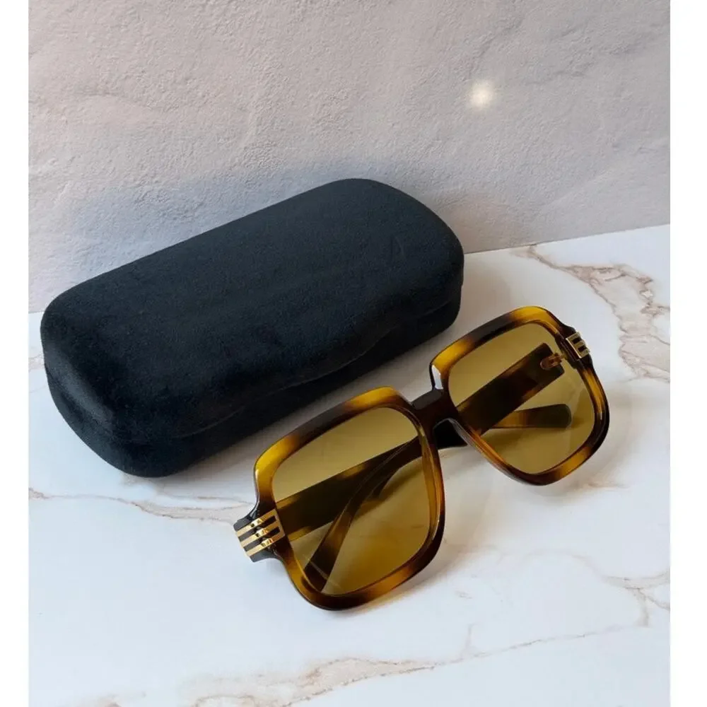 NEW Gucci GG0979S Brown Square Sunglasses Unisex RARE